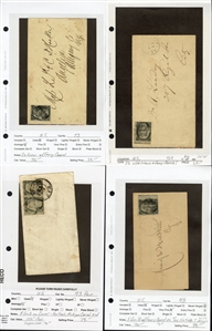 LARGE LOTS AND COLLECTIONS UNITED STATES - Covers and Postal History 1861 2c Blackjacks group, comprising 29 covers and one used 2c 1863 strip of four. Highlights include two E. Grill (Scott...