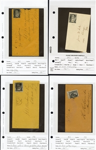 LARGE LOTS AND COLLECTIONS UNITED STATES - Covers and Postal History 1861 2c Blackjacks group, comprising 29 covers and one used 2c 1863 strip of four. Highlights include two E. Grill (Scott...
