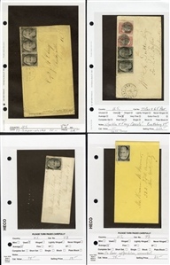 LARGE LOTS AND COLLECTIONS UNITED STATES - Covers and Postal History 1861 2c Blackjacks group, comprising 29 covers and one used 2c 1863 strip of four. Highlights include two E. Grill (Scott...