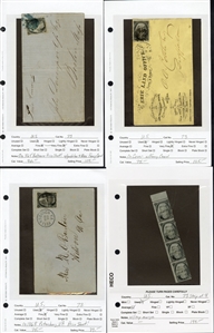 LARGE LOTS AND COLLECTIONS UNITED STATES - Covers and Postal History 1861 2c Blackjacks group, comprising 29 covers and one used 2c 1863 strip of four. Highlights include two E. Grill (Scott...