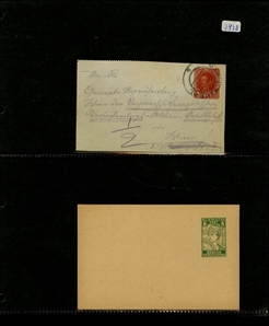 LARGE LOTS AND COLLECTIONS AUSTRIAN LEVANT 1890-1918 collection on pages, mostly Postal Stationery items used in Constantinople and Salonica, KUK Feldpost, Bosnia Herzegovina with an...