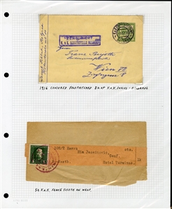 LARGE LOTS AND COLLECTIONS AUSTRIAN LEVANT 1890-1918 collection on pages, mostly Postal Stationery items used in Constantinople and Salonica, KUK Feldpost, Bosnia Herzegovina with an...