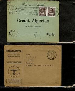 LARGE LOTS AND COLLECTIONS AUSTRIAN LEVANT 1890-1918 collection on pages, mostly Postal Stationery items used in Constantinople and Salonica, KUK Feldpost, Bosnia Herzegovina with an...