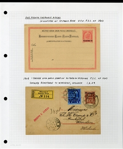 LARGE LOTS AND COLLECTIONS AUSTRIAN LEVANT 1890-1918 collection on pages, mostly Postal Stationery items used in Constantinople and Salonica, KUK Feldpost, Bosnia Herzegovina with an...