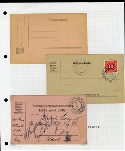 LARGE LOTS AND COLLECTIONS AUSTRIAN LEVANT 1890-1918 collection on pages, mostly Postal Stationery items used in Constantinople and Salonica, KUK Feldpost, Bosnia Herzegovina with an...