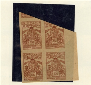 LARGE LOTS AND COLLECTIONS AZERBAIJAN 1919-23 balance of a specialized collection on pages, with a variety of better surcharges, revaluations, double, inverted, triple, etc., mostly written-up...