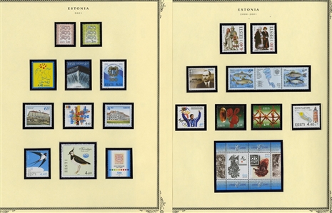 LARGE LOTS AND COLLECTIONS BALTIC COUNTRIES 1918-2005 collection virtually complete in a Scott Specialty album, with Estonia, Central Lithuania, Latvia and Lithuania, with regular issues,...