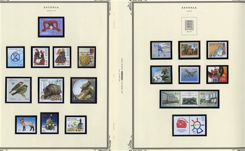 LARGE LOTS AND COLLECTIONS BALTIC COUNTRIES 1918-2005 collection virtually complete in a Scott Specialty album, with Estonia, Central Lithuania, Latvia and Lithuania, with regular issues,...
