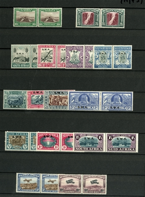 LARGE LOTS AND COLLECTIONS BRITISH COMMONWEALTH  1930s-1950s collection in stock book, mostly George VI complete sets, with Aden, Bahamas including George VI and Landfall of Columbus, Barbados,...