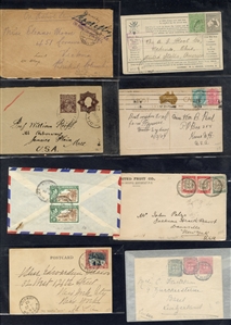 LARGE LOTS AND COLLECTIONS BRITISH COMMONWEALTH - Covers and Postal History 1867-1940s selection of 100+ covers and cards, all Reigns represented, with a fine group from Australia, Bermuda,...