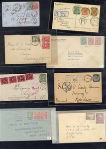 LARGE LOTS AND COLLECTIONS BRITISH COMMONWEALTH - Covers and Postal History 1867-1940s selection of 100+ covers and cards, all Reigns represented, with a fine group from Australia, Bermuda,...