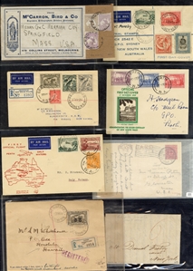 LARGE LOTS AND COLLECTIONS BRITISH COMMONWEALTH - Covers and Postal History 1867-1940s selection of 100+ covers and cards, all Reigns represented, with a fine group from Australia, Bermuda,...