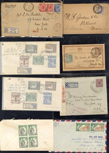 LARGE LOTS AND COLLECTIONS BRITISH COMMONWEALTH - Covers and Postal History 1867-1940s selection of 100+ covers and cards, all Reigns represented, with a fine group from Australia, Bermuda,...