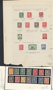 LARGE LOTS AND COLLECTIONS CANADA 1928-50 collection on pages, used and unused, values to $1, many complete sets, regular issues, coils, officials with better items, some duplication, many...