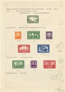 LARGE LOTS AND COLLECTIONS CANADA 1928-50 collection on pages, used and unused, values to $1, many complete sets, regular issues, coils, officials with better items, some duplication, many...