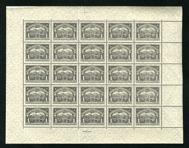 LARGE LOTS AND COLLECTIONS COLOMBIA Air Post (C25/47,C57/62) 1921-29 selection of 16 different, sheets of 25 or 50, with better values (C31,46), n.h., some dried gum, mostly fine-v.f., cat. $4,879