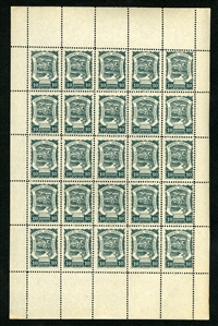 LARGE LOTS AND COLLECTIONS COLOMBIA Air Post (C25/47,C57/62) 1921-29 selection of 16 different, sheets of 25 or 50, with better values (C31,46), n.h., some dried gum, mostly fine-v.f., cat. $4,879