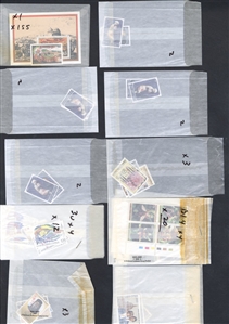 LARGE LOTS AND COLLECTIONS CYPRUS 1980 duplicated group of 190 stamps and one souvenir sheet, all complete sets, overprinted Specimen, n.h., v.f.