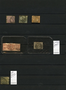LARGE LOTS AND COLLECTIONS EGYPT 1886-1900 duplicated selection of mostly earlier issues in stock book, perf. & imperf. varieties, cancellations, better items incl. imperf. singles of SG 1-7,...