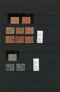 LARGE LOTS AND COLLECTIONS EGYPT 1886-1900 duplicated selection of mostly earlier issues in stock book, perf. & imperf. varieties, cancellations, better items incl. imperf. singles of SG 1-7,...