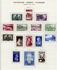 LARGE LOTS AND COLLECTIONS GERMANY 1945-73 collection of used singles, sets and souv. sheets in Schaubek album, with British and American Zone, Federal Republic incl. semi-postals, Berlin...