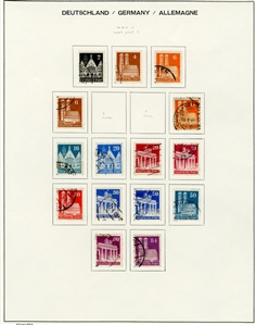 LARGE LOTS AND COLLECTIONS GERMANY 1945-73 collection of used singles, sets and souv. sheets in Schaubek album, with British and American Zone, Federal Republic incl. semi-postals, Berlin...