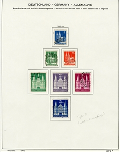 LARGE LOTS AND COLLECTIONS GERMANY 1945-73 collection of used singles, sets and souv. sheets in Schaubek album, with British and American Zone, Federal Republic incl. semi-postals, Berlin...