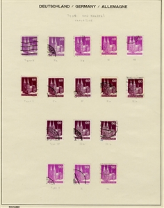 LARGE LOTS AND COLLECTIONS GERMANY 1945-73 collection of used singles, sets and souv. sheets in Schaubek album, with British and American Zone, Federal Republic incl. semi-postals, Berlin...