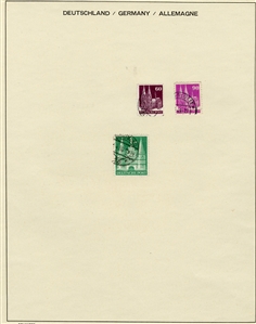 LARGE LOTS AND COLLECTIONS GERMANY 1945-73 collection of used singles, sets and souv. sheets in Schaubek album, with British and American Zone, Federal Republic incl. semi-postals, Berlin...