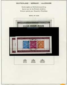LARGE LOTS AND COLLECTIONS GERMANY 1945-73 collection of used singles, sets and souv. sheets in Schaubek album, with British and American Zone, Federal Republic incl. semi-postals, Berlin...