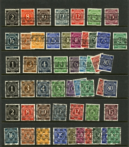 LARGE LOTS AND COLLECTIONS GERMANY 1945-73 collection of used singles, sets and souv. sheets in Schaubek album, with British and American Zone, Federal Republic incl. semi-postals, Berlin...