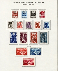 LARGE LOTS AND COLLECTIONS GERMANY 1945-73 collection of used singles, sets and souv. sheets in Schaubek album, with British and American Zone, Federal Republic incl. semi-postals, Berlin...