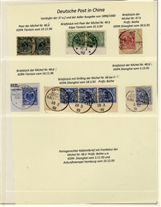 LARGE LOTS AND COLLECTIONS GERMAN COLONIES 1884-1919 German Offices in China, Morocco and the Turkish Empire, plus German Colonies Cameroun-Togo, collection of mostly unused, good showing of...