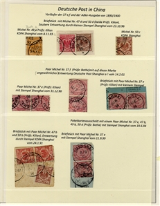 LARGE LOTS AND COLLECTIONS GERMAN COLONIES 1884-1919 German Offices in China, Morocco and the Turkish Empire, plus German Colonies Cameroun-Togo, collection of mostly unused, good showing of...