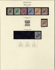 LARGE LOTS AND COLLECTIONS GERMAN COLONIES 1884-1919 German Offices in China, Morocco and the Turkish Empire, plus German Colonies Cameroun-Togo, collection of mostly unused, good showing of...