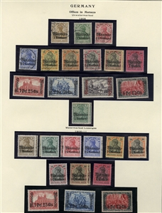 LARGE LOTS AND COLLECTIONS GERMAN COLONIES 1884-1919 German Offices in China, Morocco and the Turkish Empire, plus German Colonies Cameroun-Togo, collection of mostly unused, good showing of...