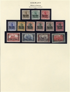 LARGE LOTS AND COLLECTIONS GERMAN COLONIES 1884-1919 German Offices in China, Morocco and the Turkish Empire, plus German Colonies Cameroun-Togo, collection of mostly unused, good showing of...