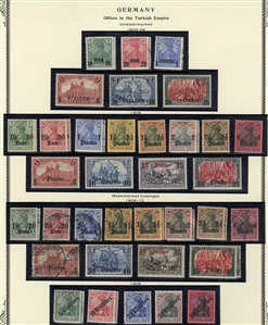 LARGE LOTS AND COLLECTIONS GERMAN COLONIES 1884-1919 German Offices in China, Morocco and the Turkish Empire, plus German Colonies Cameroun-Togo, collection of mostly unused, good showing of...