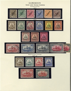 LARGE LOTS AND COLLECTIONS GERMAN COLONIES 1884-1919 German Offices in China, Morocco and the Turkish Empire, plus German Colonies Cameroun-Togo, collection of mostly unused, good showing of...