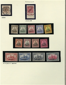 LARGE LOTS AND COLLECTIONS GERMAN COLONIES 1884-1919 German Offices in China, Morocco and the Turkish Empire, plus German Colonies Cameroun-Togo, collection of mostly unused, good showing of...