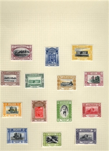 LARGE LOTS AND COLLECTIONS JORDAN 1920-1950 predominantly unused old-time collection written up on album leaves, wealth of better items commencing with 1920 (Nov.) issue perf. 15x14 to 5p and...