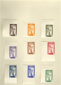 LARGE LOTS AND COLLECTIONS JORDAN 1920-1950 predominantly unused old-time collection written up on album leaves, wealth of better items commencing with 1920 (Nov.) issue perf. 15x14 to 5p and...