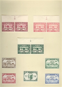 LARGE LOTS AND COLLECTIONS JORDAN 1920-1950 predominantly unused old-time collection written up on album leaves, wealth of better items commencing with 1920 (Nov.) issue perf. 15x14 to 5p and...