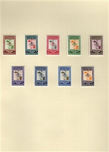 LARGE LOTS AND COLLECTIONS JORDAN 1920-1950 predominantly unused old-time collection written up on album leaves, wealth of better items commencing with 1920 (Nov.) issue perf. 15x14 to 5p and...