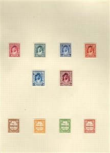 LARGE LOTS AND COLLECTIONS JORDAN 1920-1950 predominantly unused old-time collection written up on album leaves, wealth of better items commencing with 1920 (Nov.) issue perf. 15x14 to 5p and...