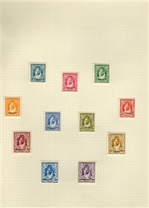 LARGE LOTS AND COLLECTIONS JORDAN 1920-1950 predominantly unused old-time collection written up on album leaves, wealth of better items commencing with 1920 (Nov.) issue perf. 15x14 to 5p and...