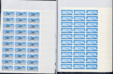 LARGE LOTS AND COLLECTIONS NORTH KOREA 1967-77 unissued, selection of 23 different sheets of 25, 20 or 18, all complete sets, including Space, Chess, Tennis, Propaganda issues, Butterflies,...