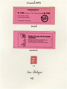LARGE LOTS AND COLLECTIONS NORWAY (Facit H42-61) 1975-83 collection of 89 mostly different unexploded booklets, stapled upright and reverse, different cover notations, fresh and v.f.
