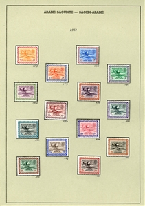 LARGE LOTS AND COLLECTIONS SAUDI ARABIA 1926-95 collection virtually complete on pages, with Proclamation set imperf., regular issues and commemoratives, souvenir sheets, Air Post, Postage...
