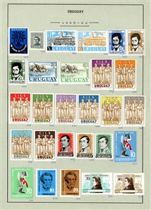 LARGE LOTS AND COLLECTIONS URUGUAY 1912-72 collection on pages, virtually complete, regular issues and commemoratives, Air Post Albatross, Pegasus, also, back of the book, Postage Dues,...